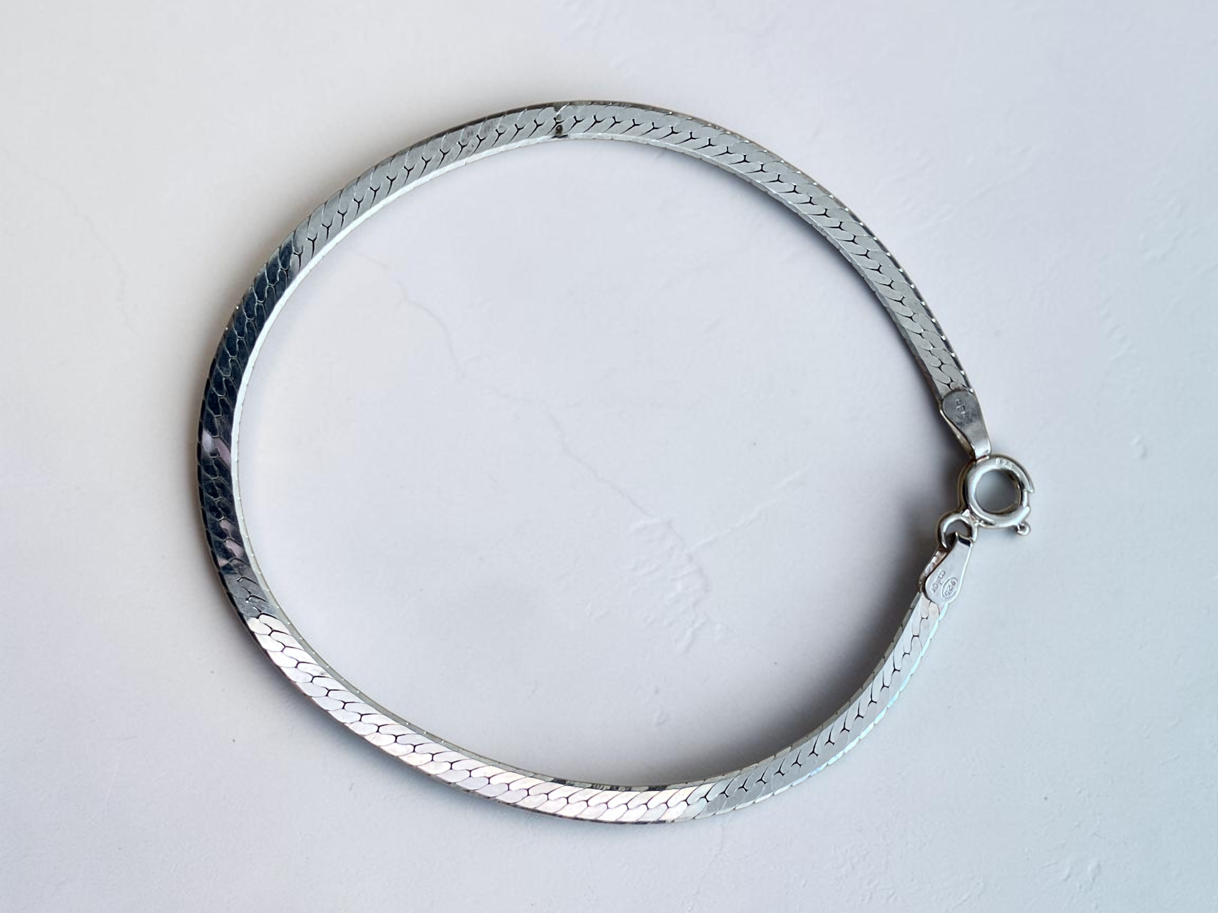 Milor Sterling Silver Herringbone Bracelet