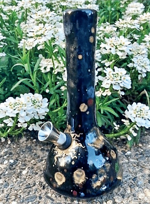 Ancient Creations Ceramic Bubbler with Metal Bowl
