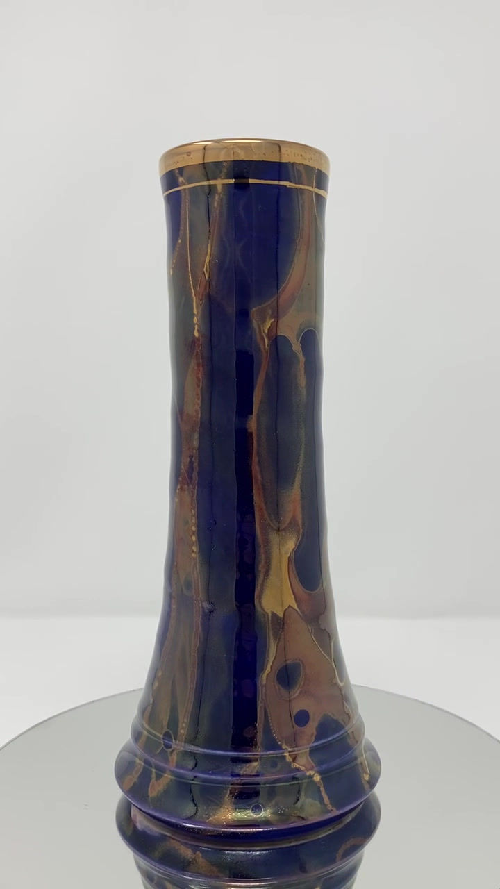 Thumbnail: Wheel Thrown Ceramic Vase in Cobalt