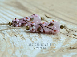 lampwork handmade murano beads set