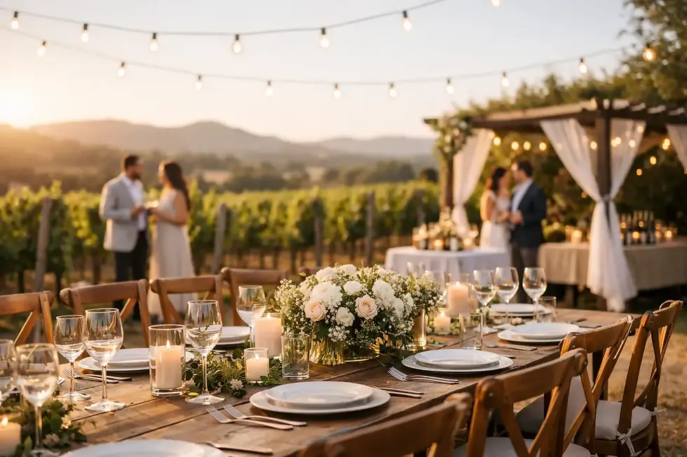 Celebraciones privadas en viñedo con encanto