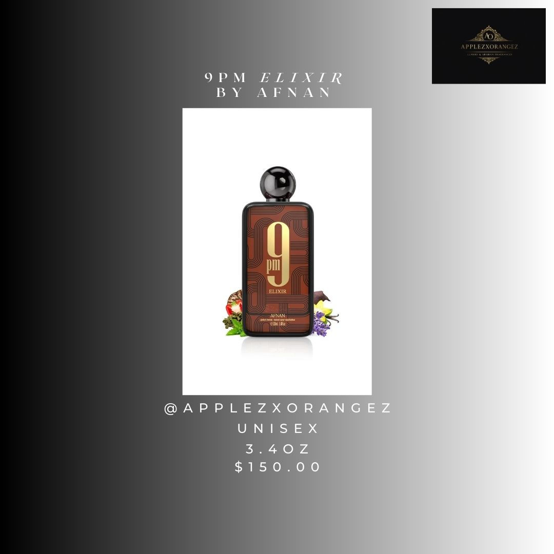 9pm Elixir Afnan -  3.4oz - EDP - MALE