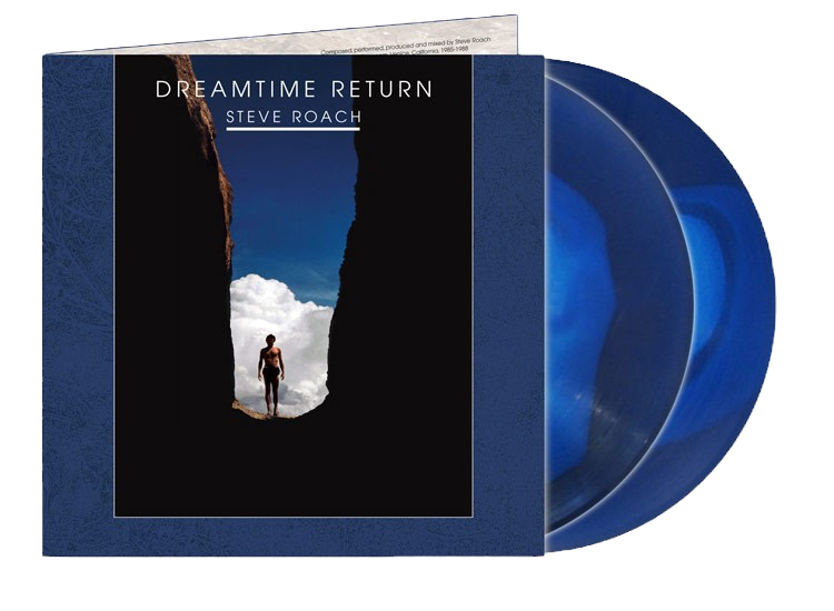 Steve Roach "Dreamtime Return" 140 gm Bone in Transparent Blue Limited Edition Double Vinyl HD Remaster. Out 6th September.