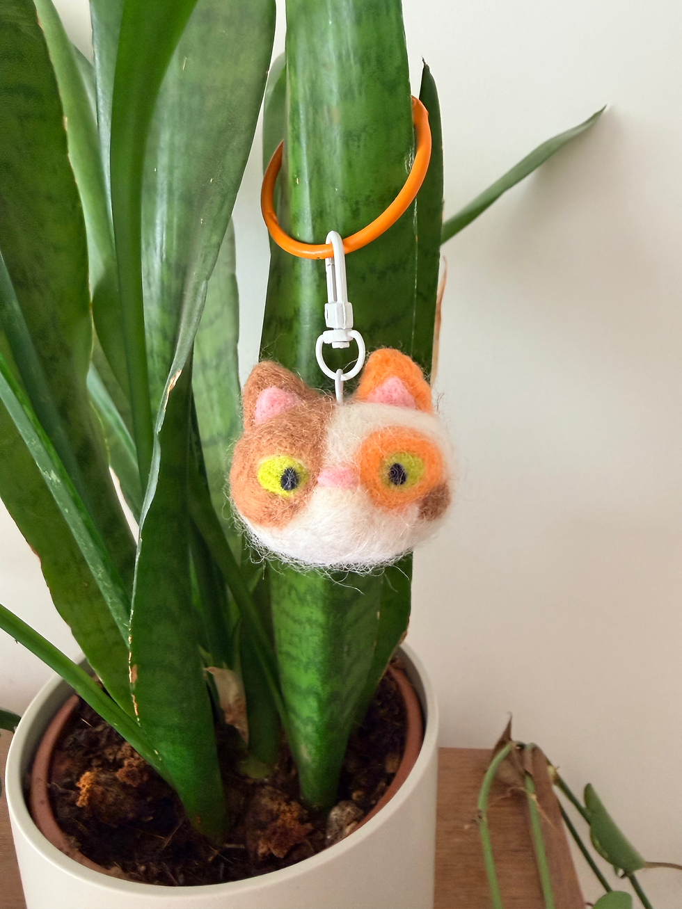 Thumbnail: CAT needle felted keyring/bagcharm 