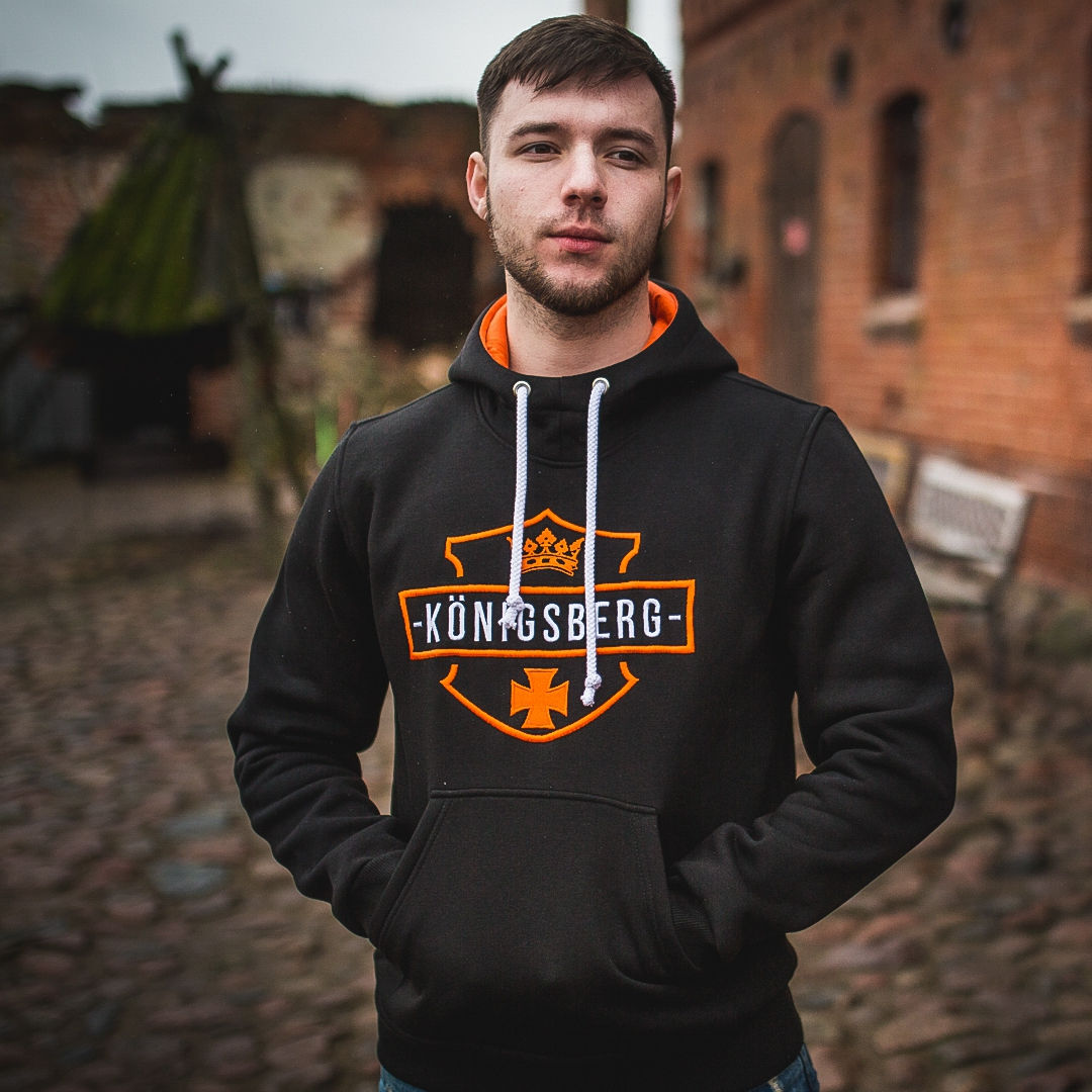 Толстовка "Orange crown" Black