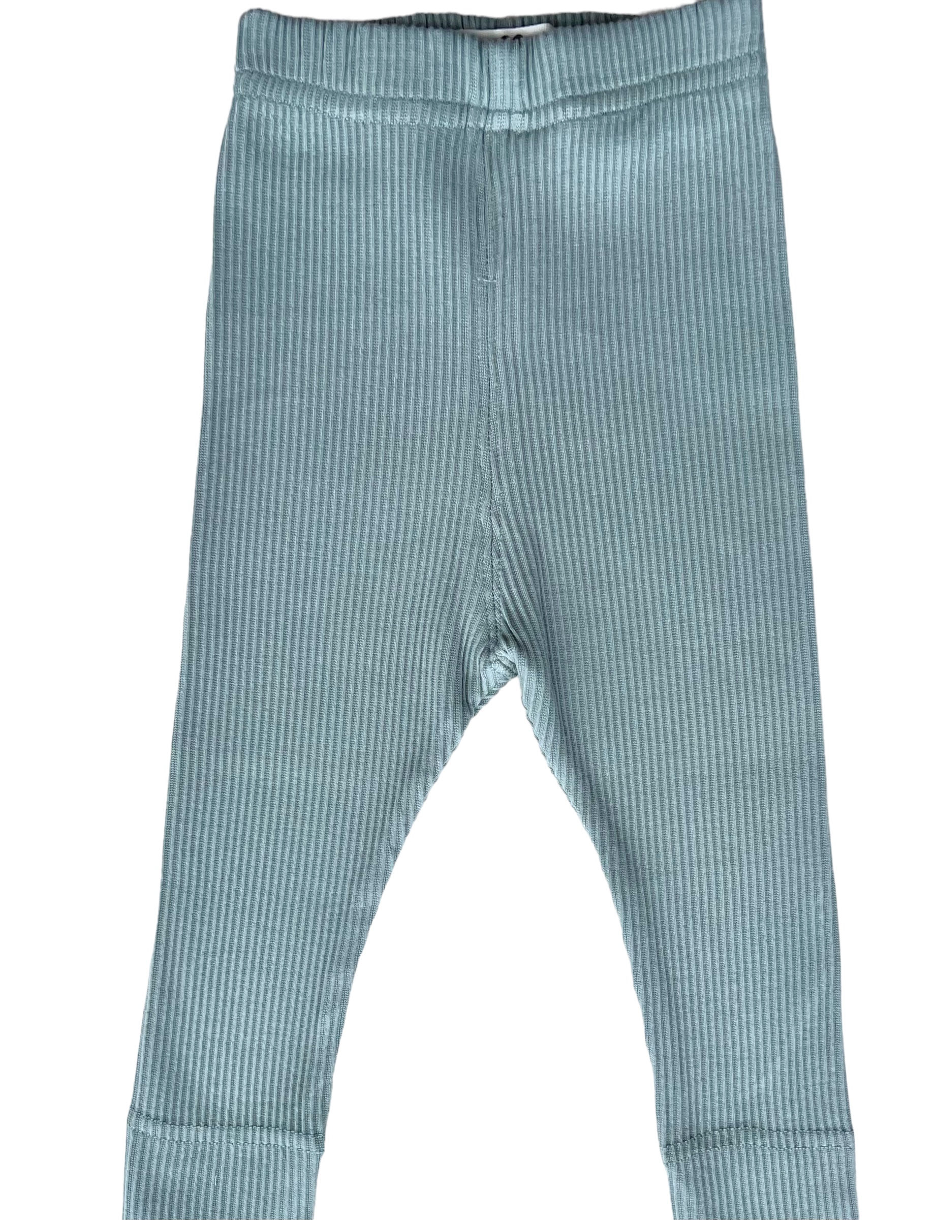 Ribbed Leggings (Lake Blue)