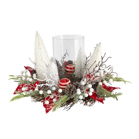 15In.+Holiday+Lighted+Forest+Candle+Holder+Table+Christmas+Artificial+Arrangement.webp
