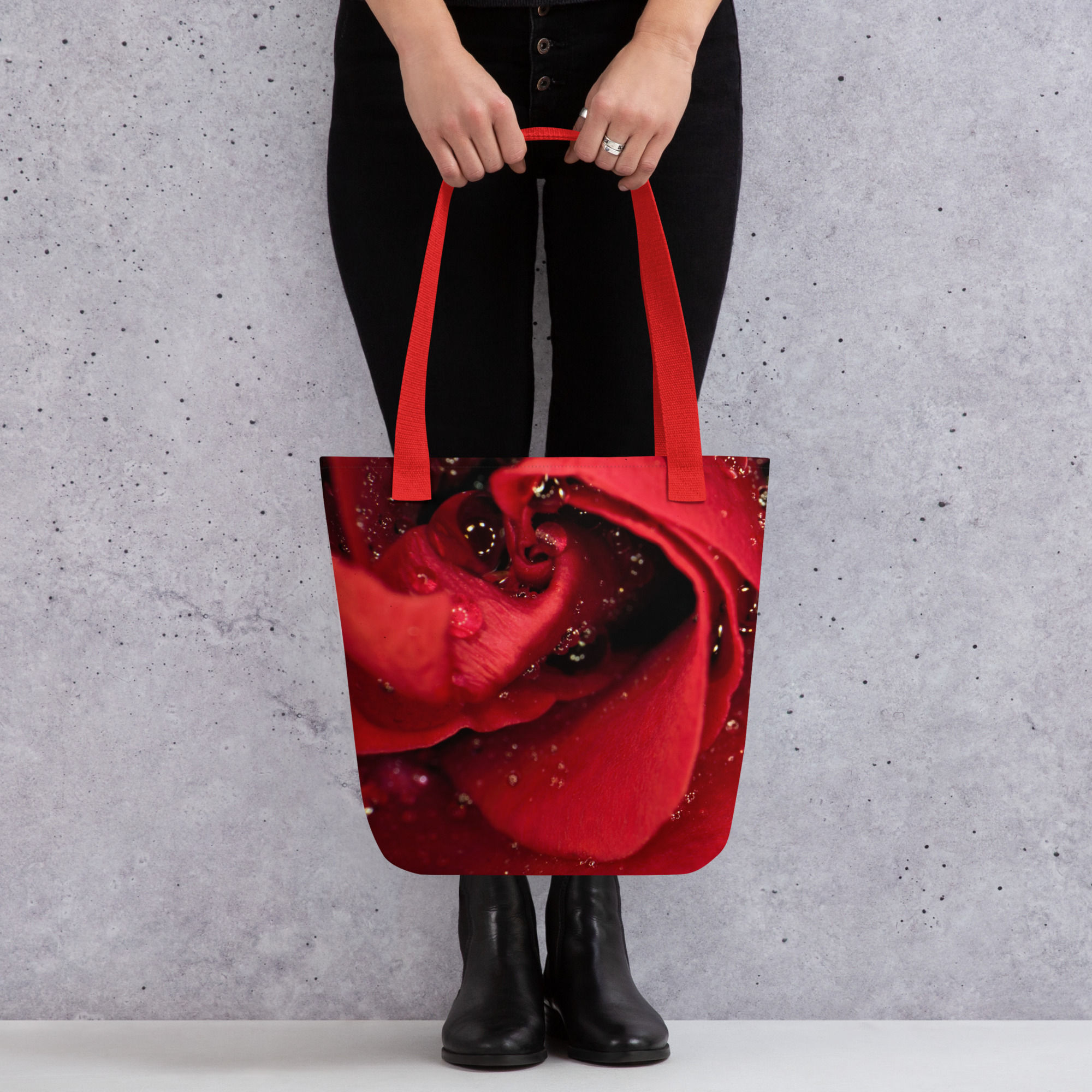Tote Bag 'Red Rose' - Hope Collection