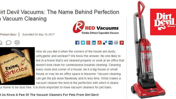 Dirt Devil Vacuums: The Name Behind Perfection In Vacuum Cleaning