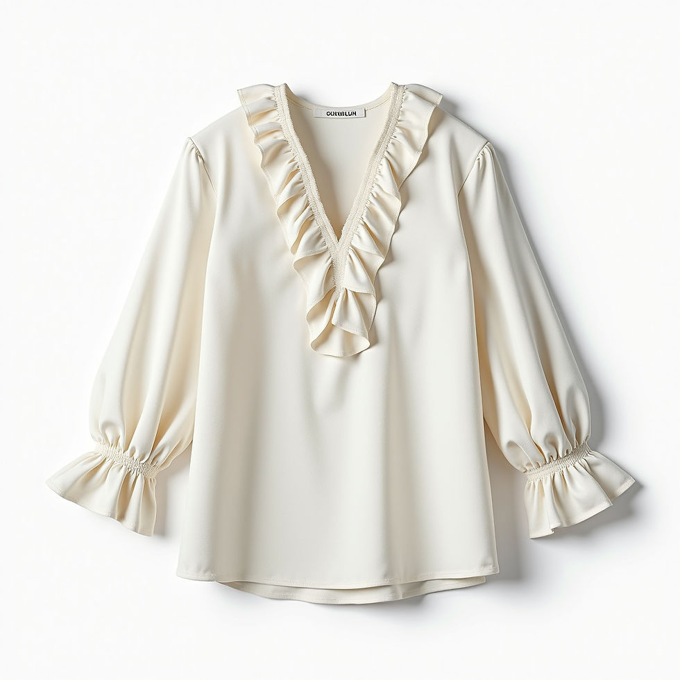 Blusa Volantes Moderna