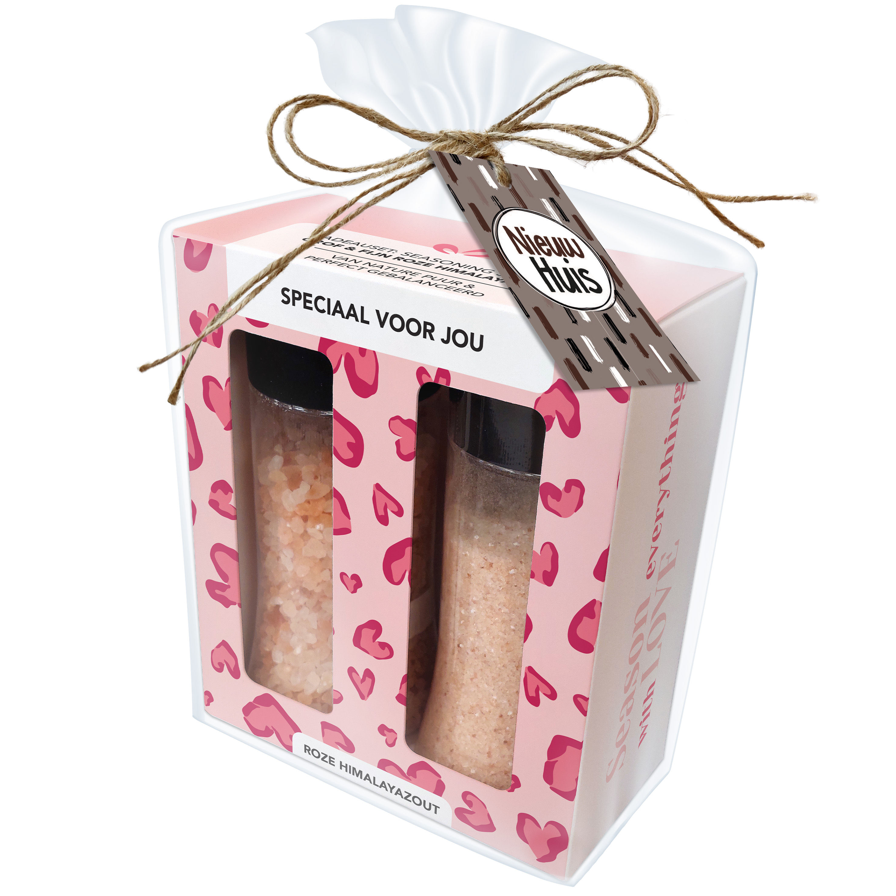 Himalayazout Set – Speciaal voor jou - Cadeauverpakking - Nieuw Huis label