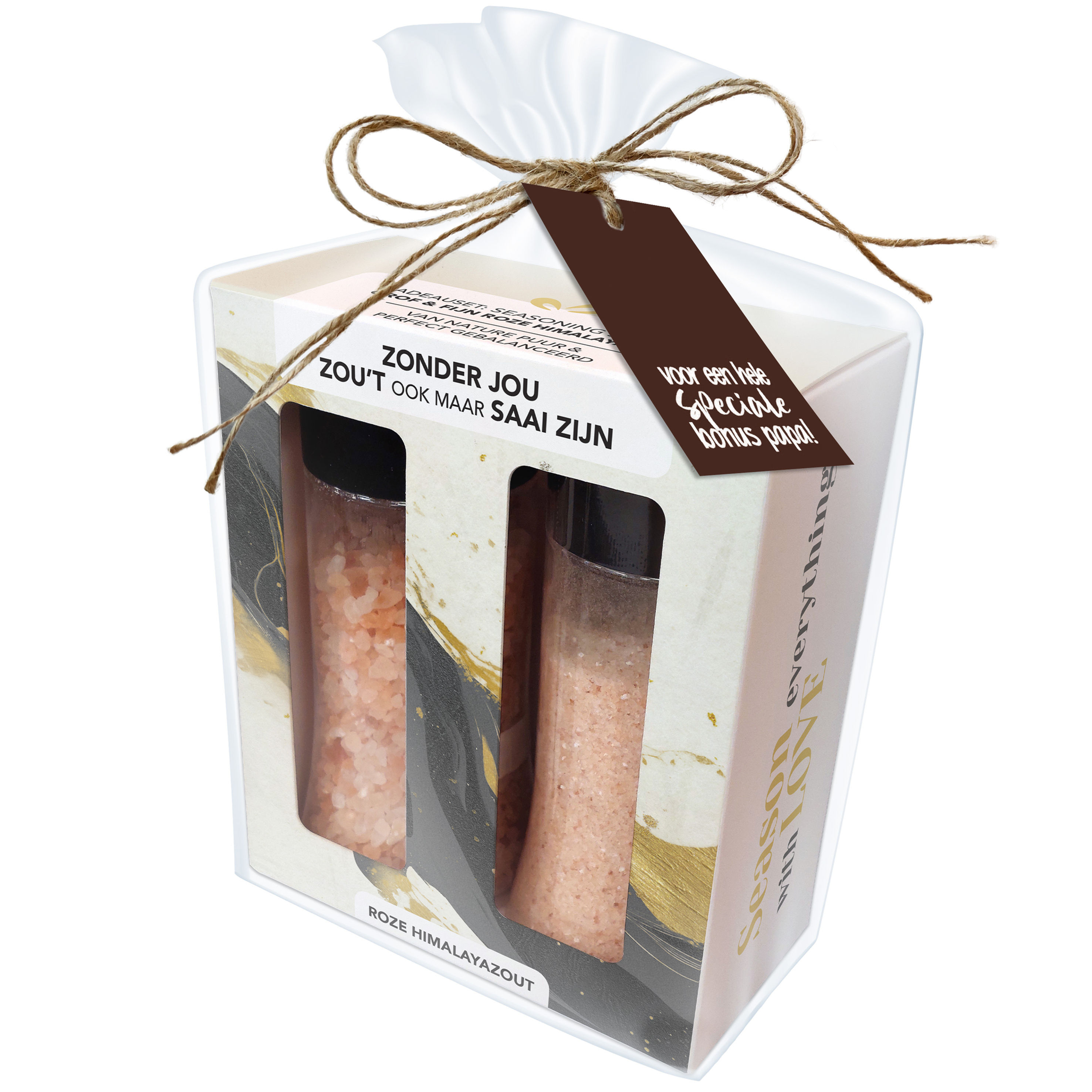 Himalayazout Set – Saai zonder jou - Cadeauverpakking - Bonus papa label