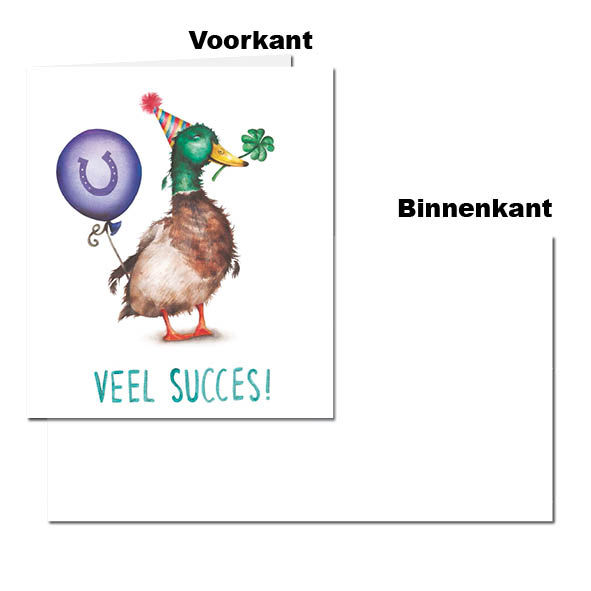 Wenskaart - Geluk - Veel Succes