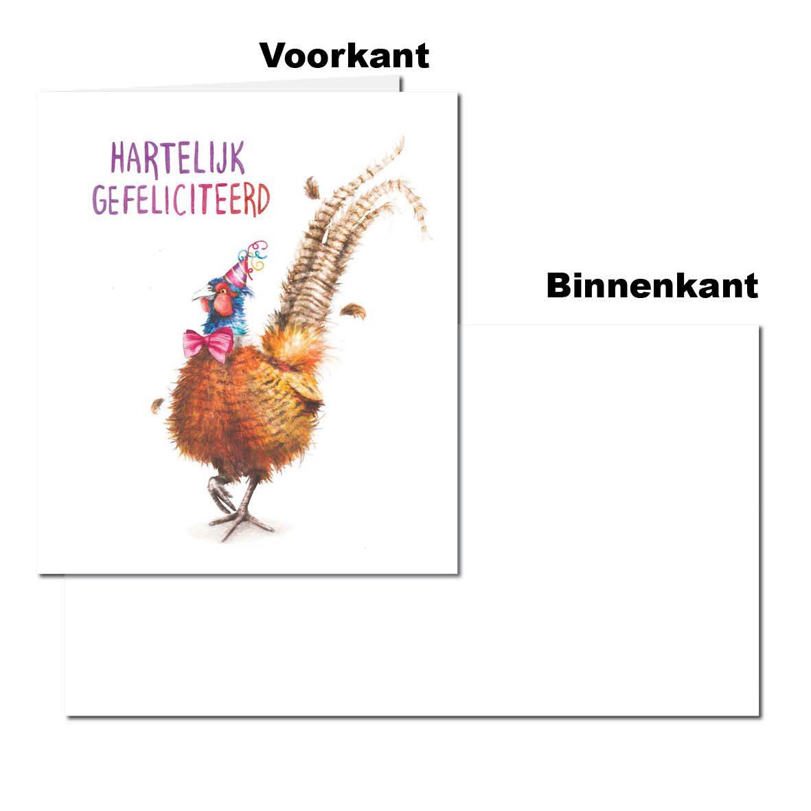 Wenskaart - Verjaardag - Hartelijk Gefeliciteerd