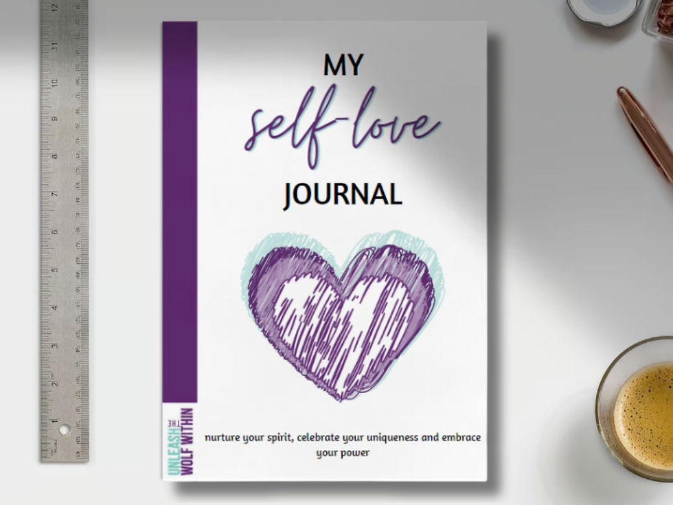 My self love journal mockup