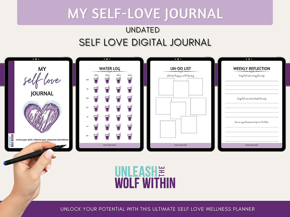Thumbnail: My self love journal mockup