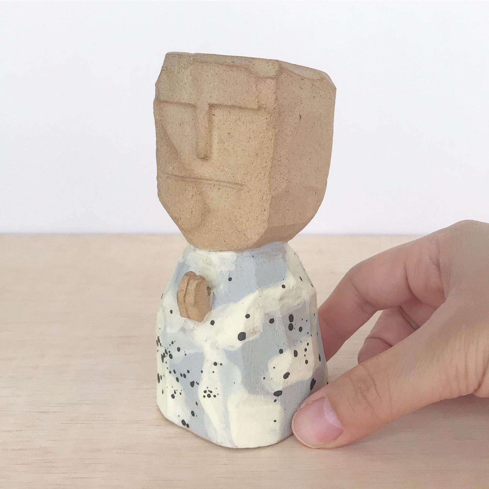 #H06_Faith Moai Planter/Vase