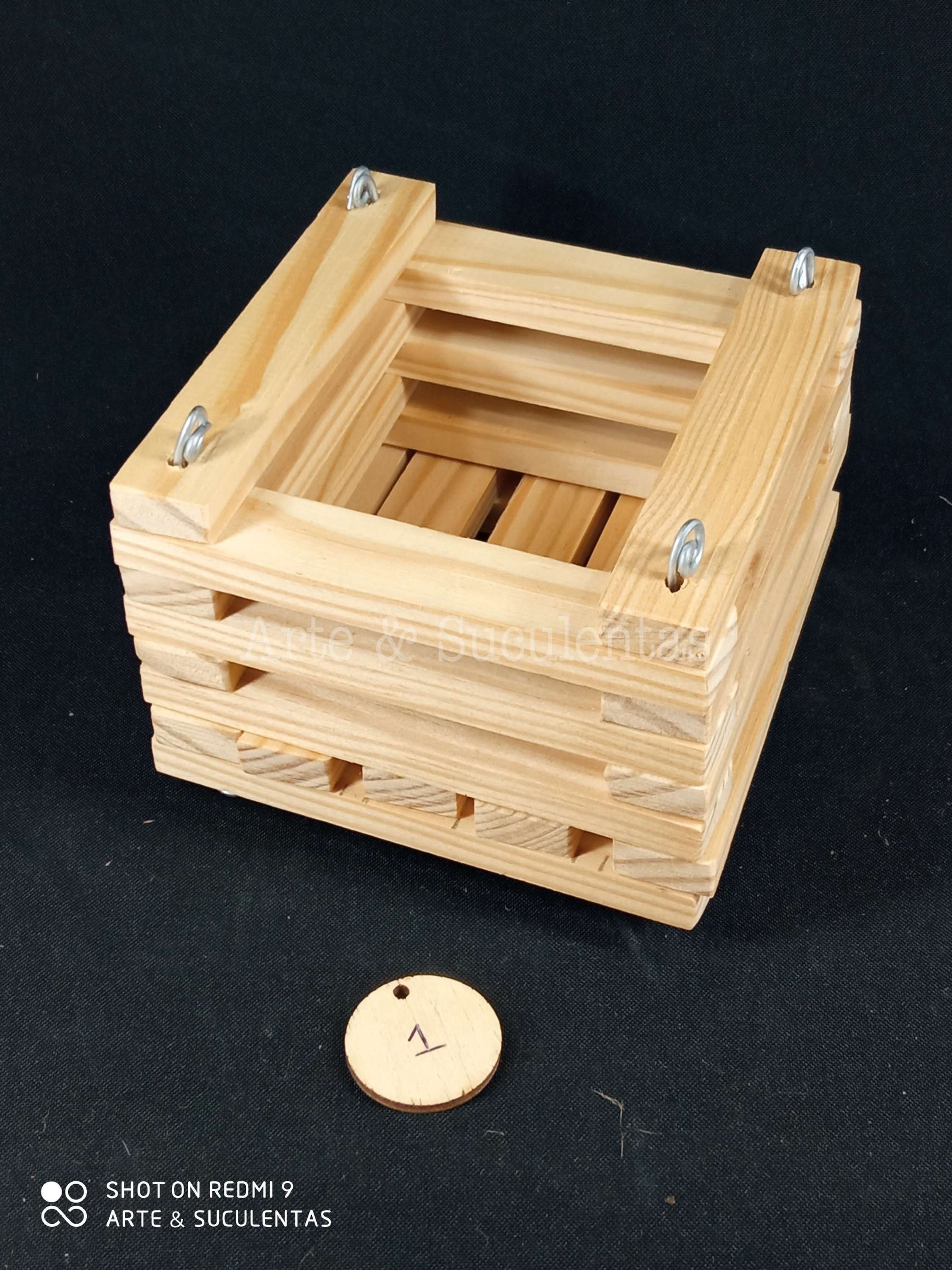 Cachepot quadrado pequeno