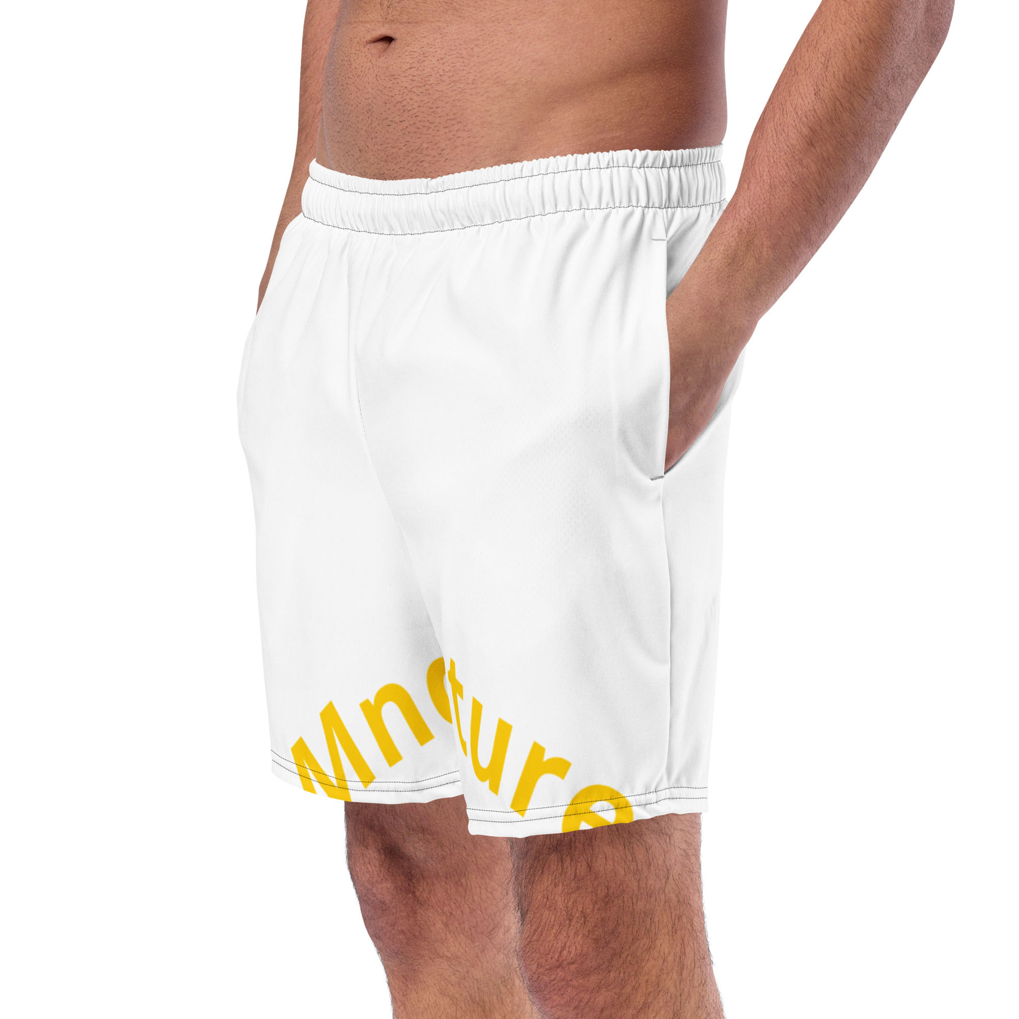 All-Over Print Recycled Swim Trunks