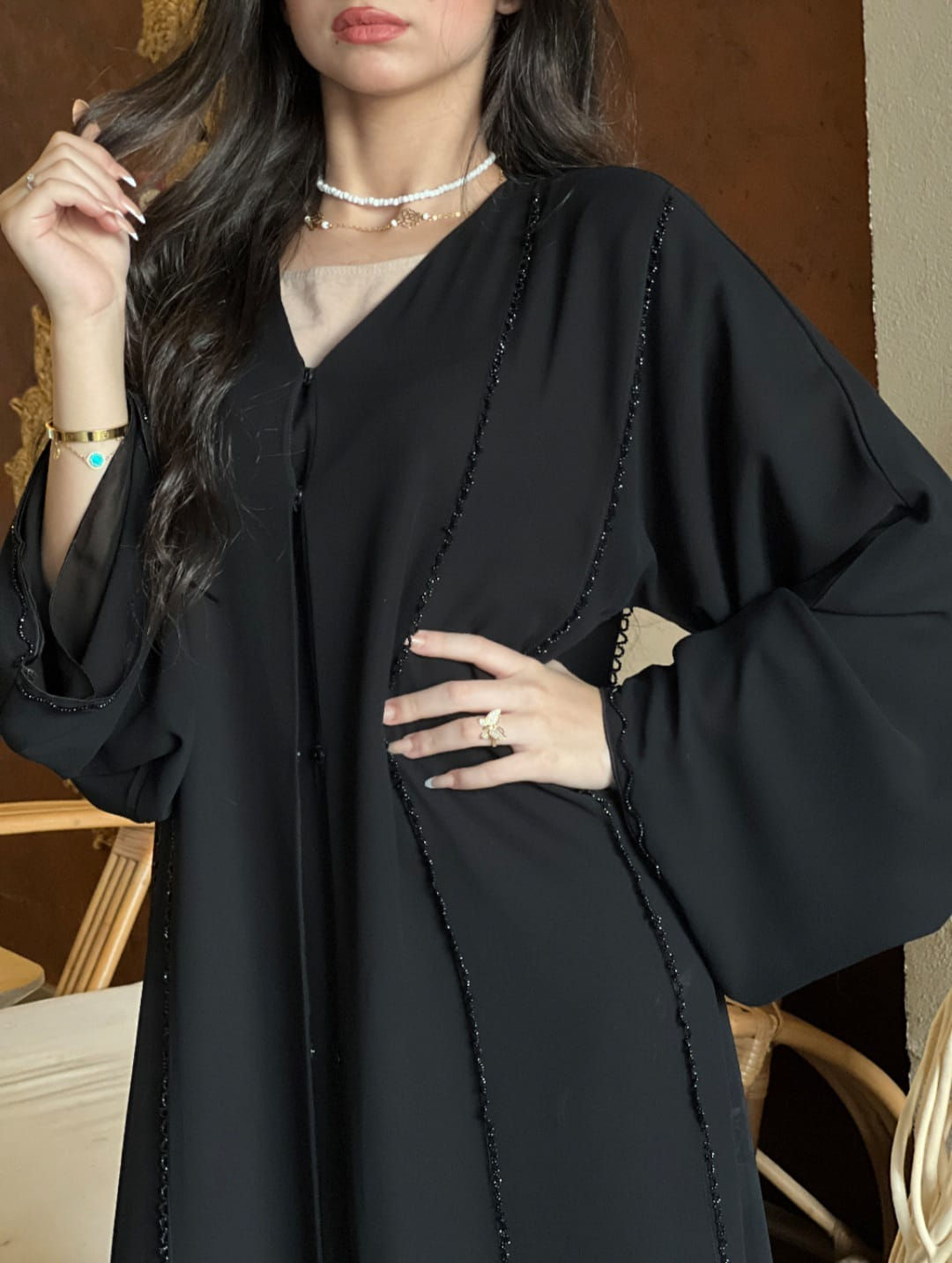 عبايه دبل شيفون 