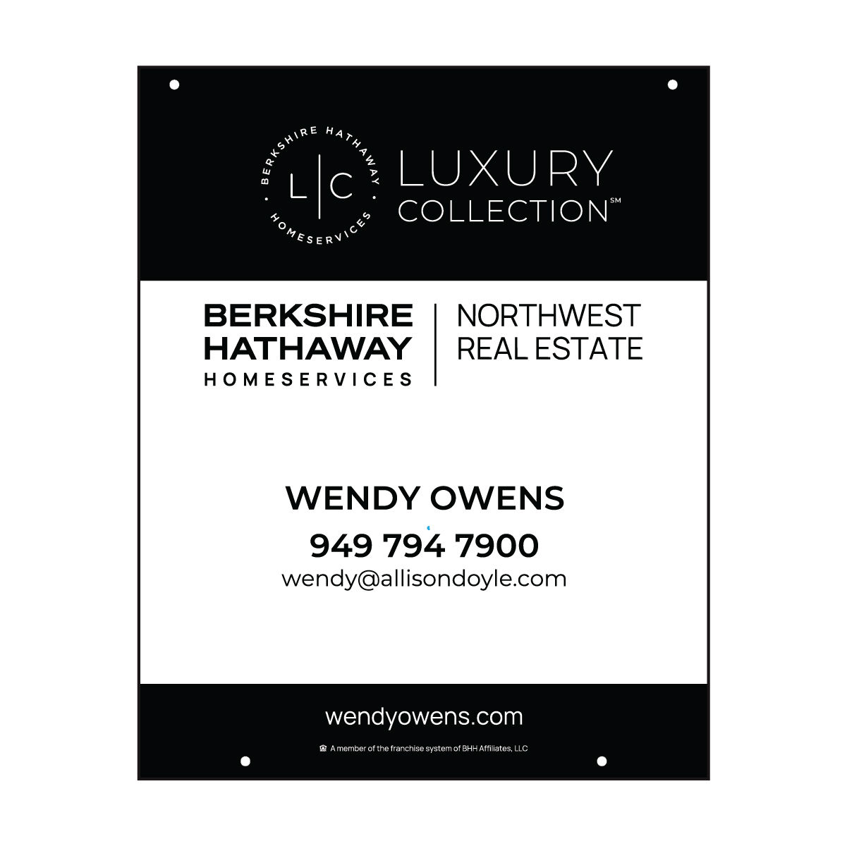 Berkshire Hathaway 24"x30" Luxury Plywood Yard Signs