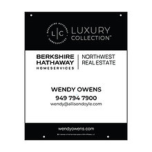 Berkshire Hathaway 24"x30" Luxury Plywood Yard Signs