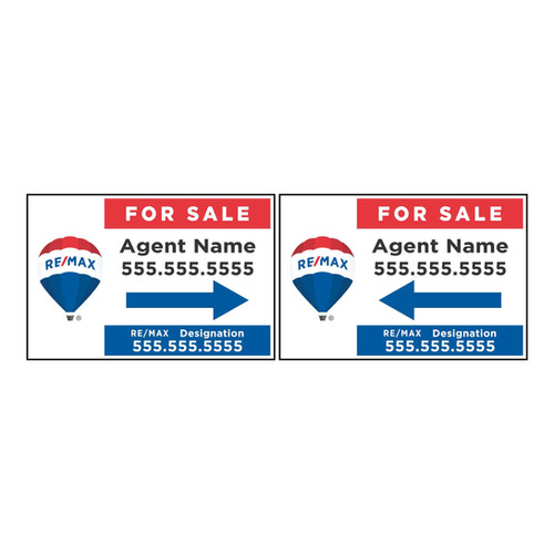 RE/MAX 12x18'' Directional Sign