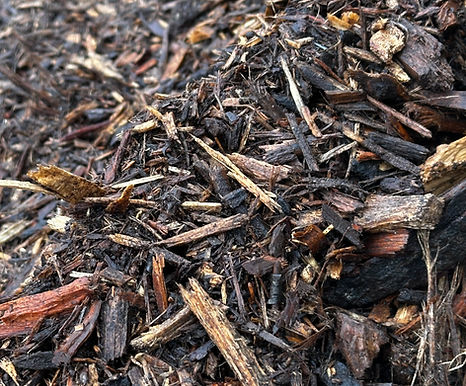 natural hardwood mulch with bark