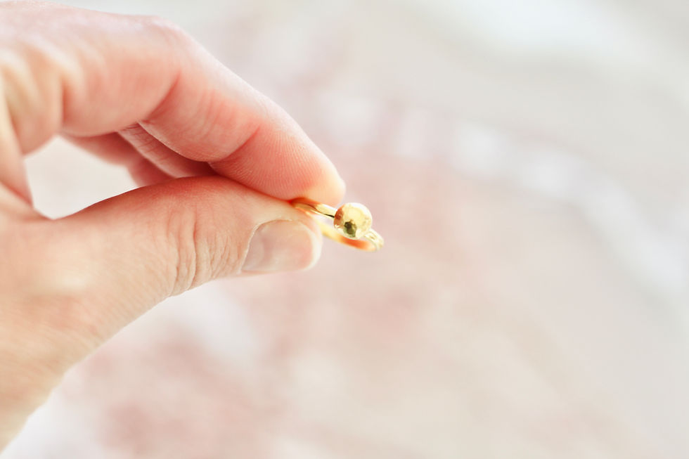 Miniaturbild: Bague Scarlette (plaqué or)