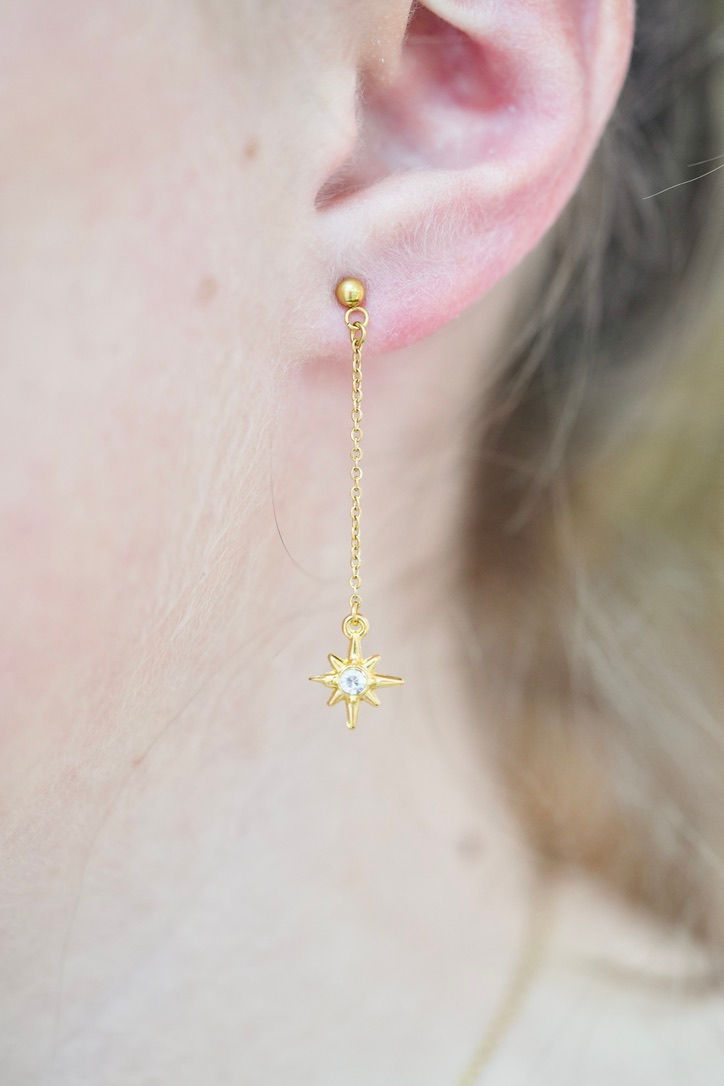 Miniaturbild: Boucles d'oreilles cartilage étoile/brillant dorées