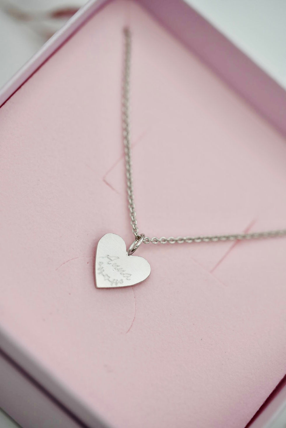 Miniature : Collier coeur (argent 925 ou plaqué or)