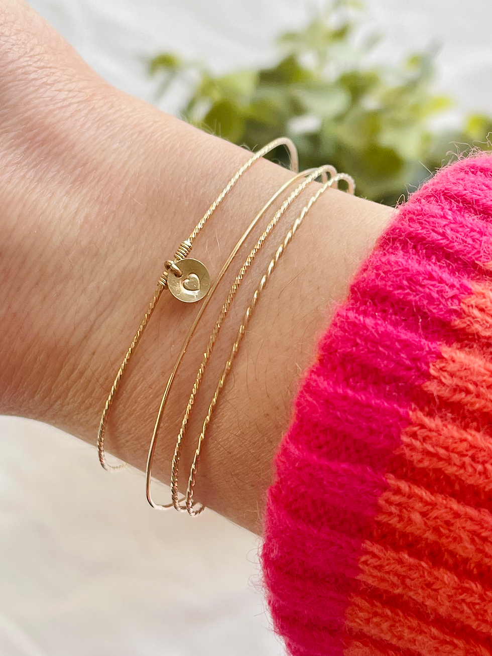 Miniaturbild: Bracelet AMOR (plaqué or)