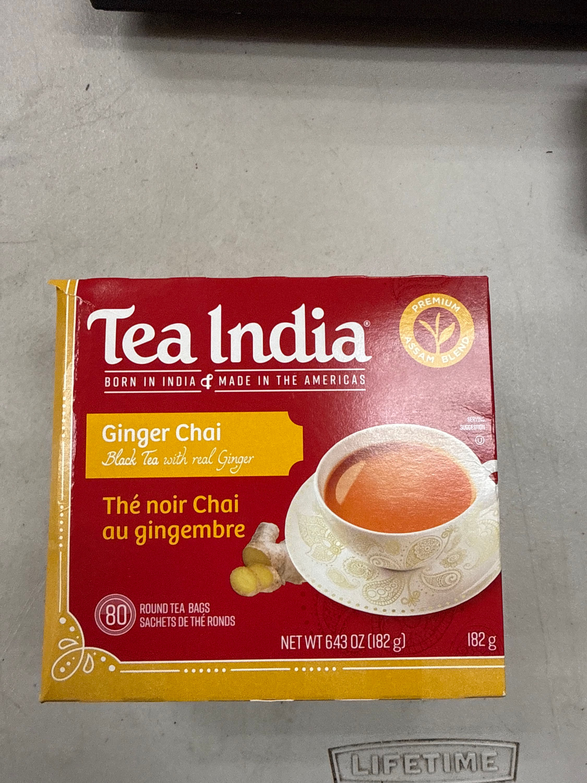 Tea time ginger chai tea bags