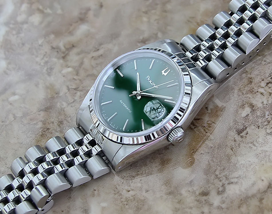 Thumbnail: Bulova N9 1980s Vintage Auto Men's Swiss Made Watch