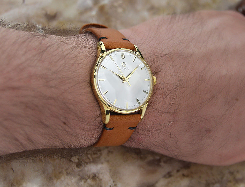 Thumbnail: Omega Cal 283 Gold Filled Swiss 35mm Mens 1950s Watch