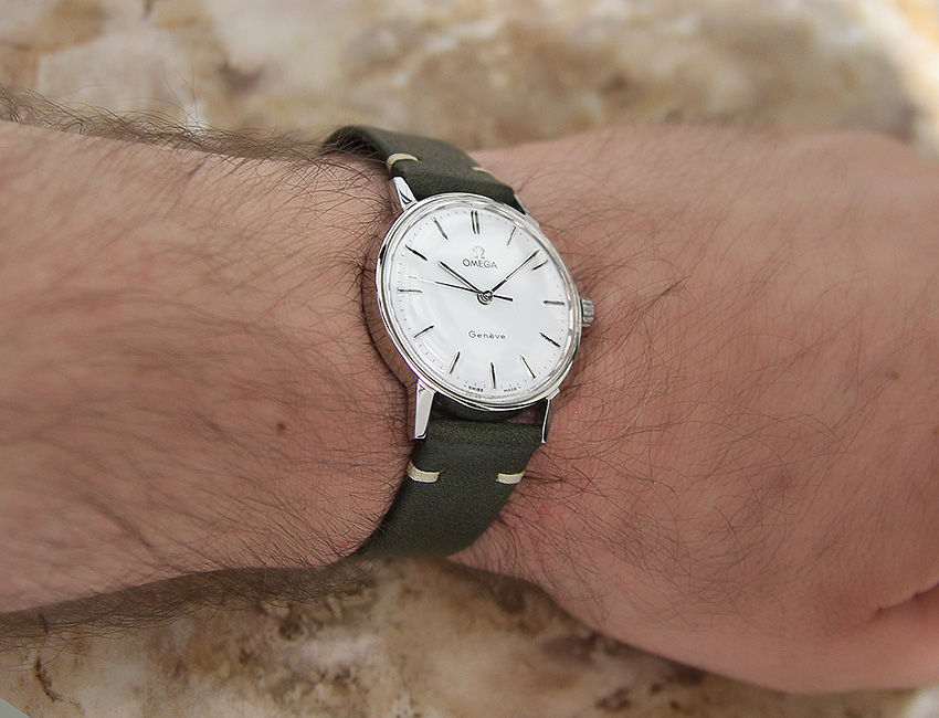 Thumbnail: Omega Geneve Swiss Cal 601 SS 34mm Men 1960 Watch