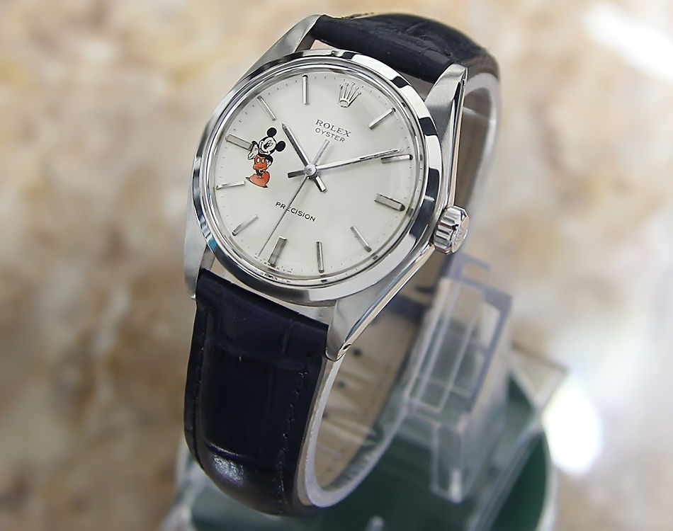 Thumbnail: Rolex 6426 Swiss Made Mens 35mm Mickey Mouse 1970 Watch