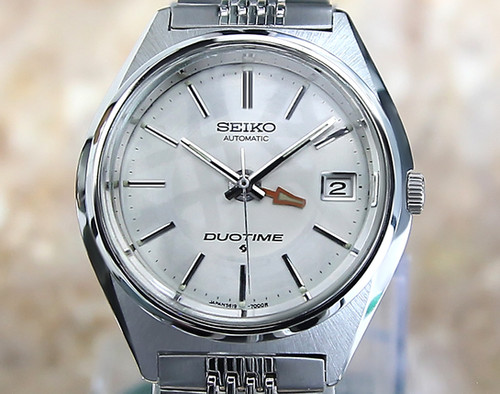Seiko GMT Duotime 5619 7000 SS 1972 Automatic Watch