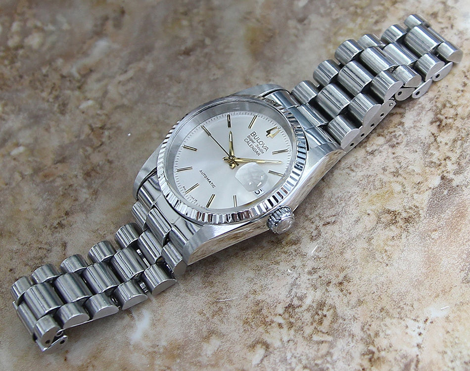 Thumbnail: Bulova Super Seville Calendar Swiss 36mm Men's 1980 Auto Wacth