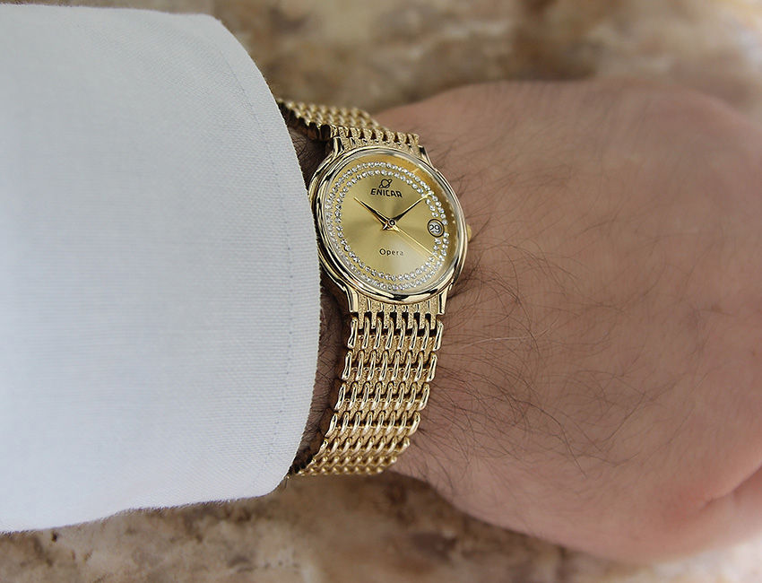 Thumbnail: Enicar 33mm Swiss Made Men's Watch