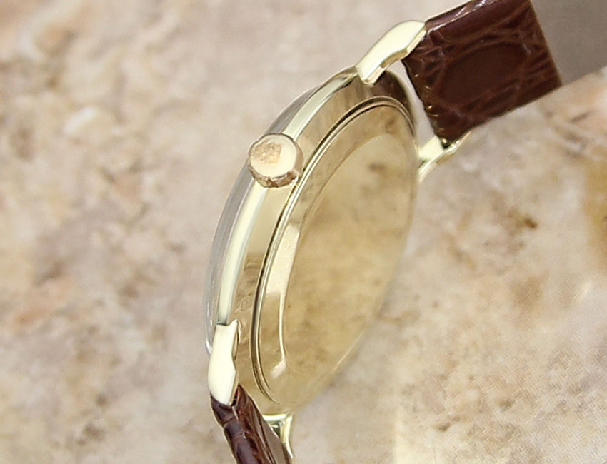 Thumbnail: Lucien Piccard 18k Gold Men's Vintage Watch