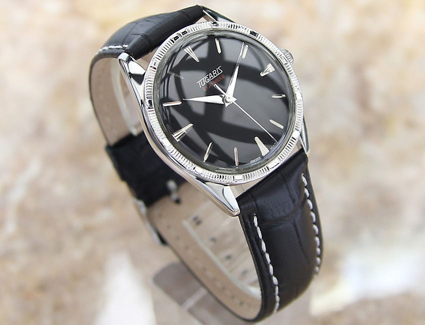 Thumbnail: Tugaris Swiss Made 1960 Vintage 34mm SS Watch