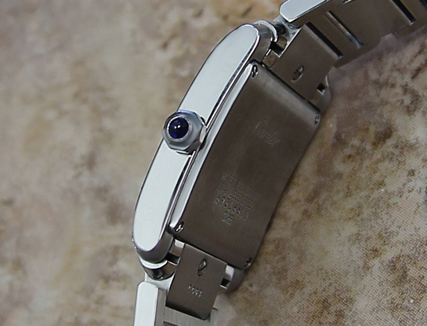 Thumbnail: Unisex Diamond Cartier Tank Francaise 2465  Watch