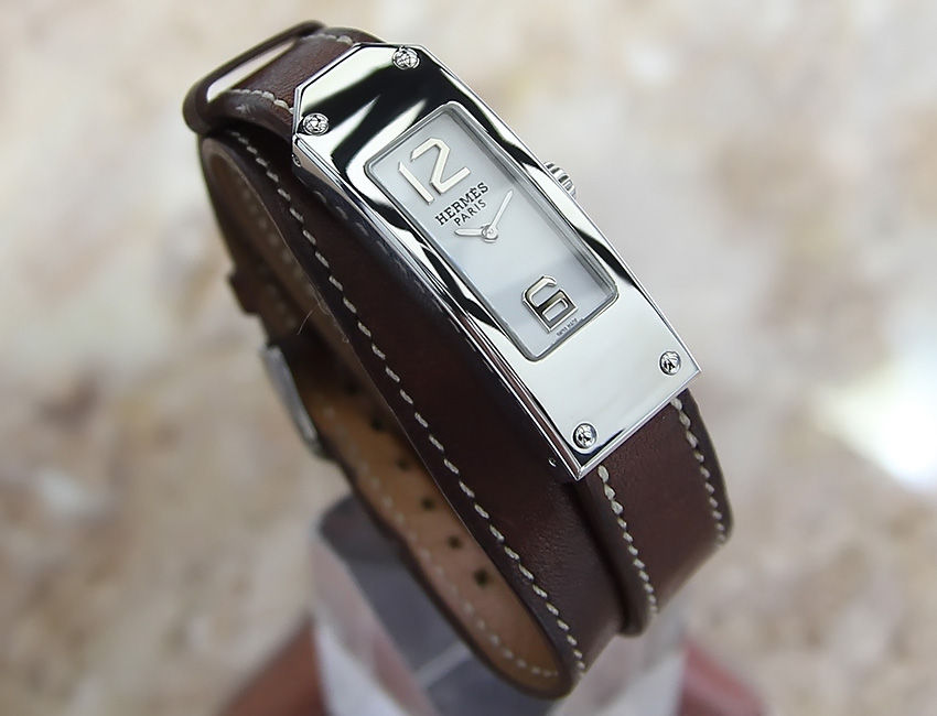 Thumbnail: Hermes Kelly 2 Double Tour Ladies  KT1.210 Luxury Watch