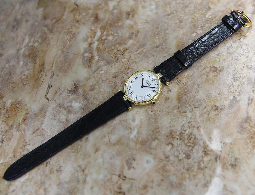 Thumbnail: Unisex Must De Cartier Vermeil  30mm Watch