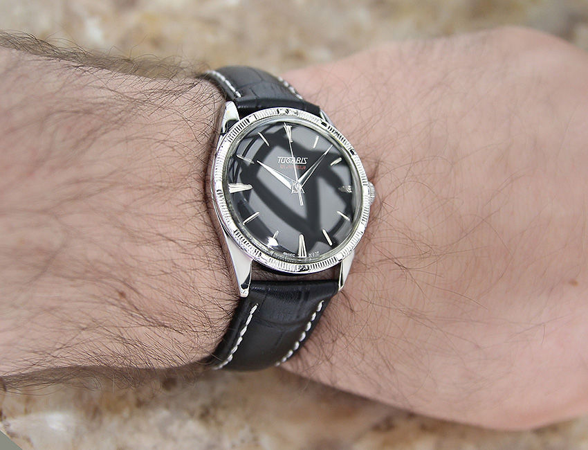 Thumbnail: Tugaris Swiss Made 1960 Vintage 34mm SS Watch