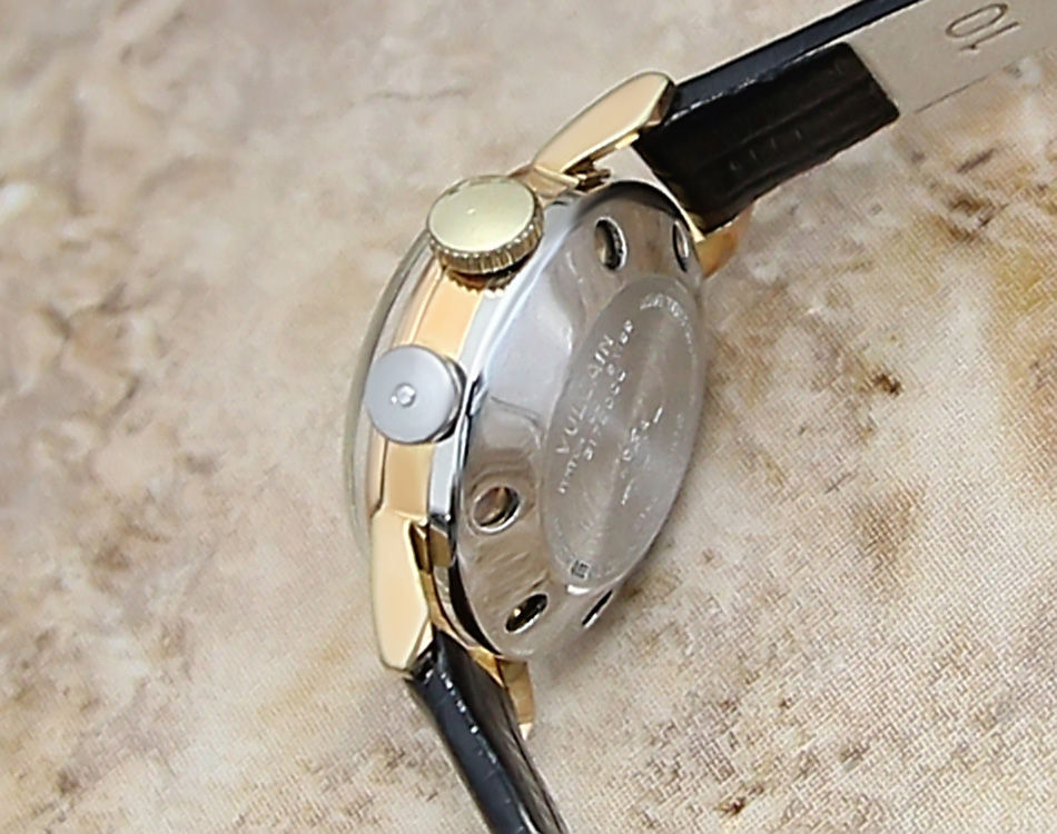 Thumbnail: Vulcain Cricket Golden Voice Ladies Alarm Rare 1960s Watch