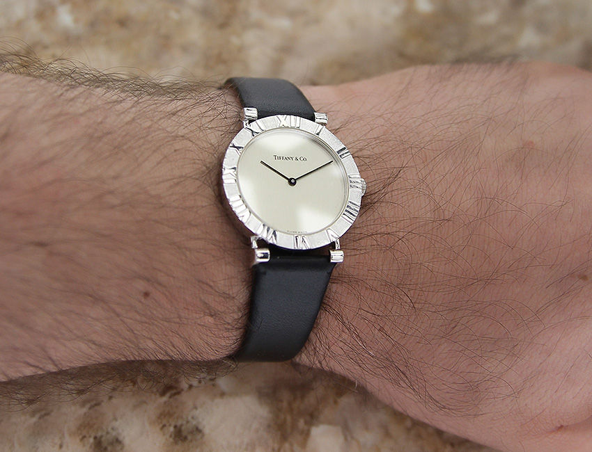Thumbnail: Tiffany & Co Atlas Silver Men's Watch