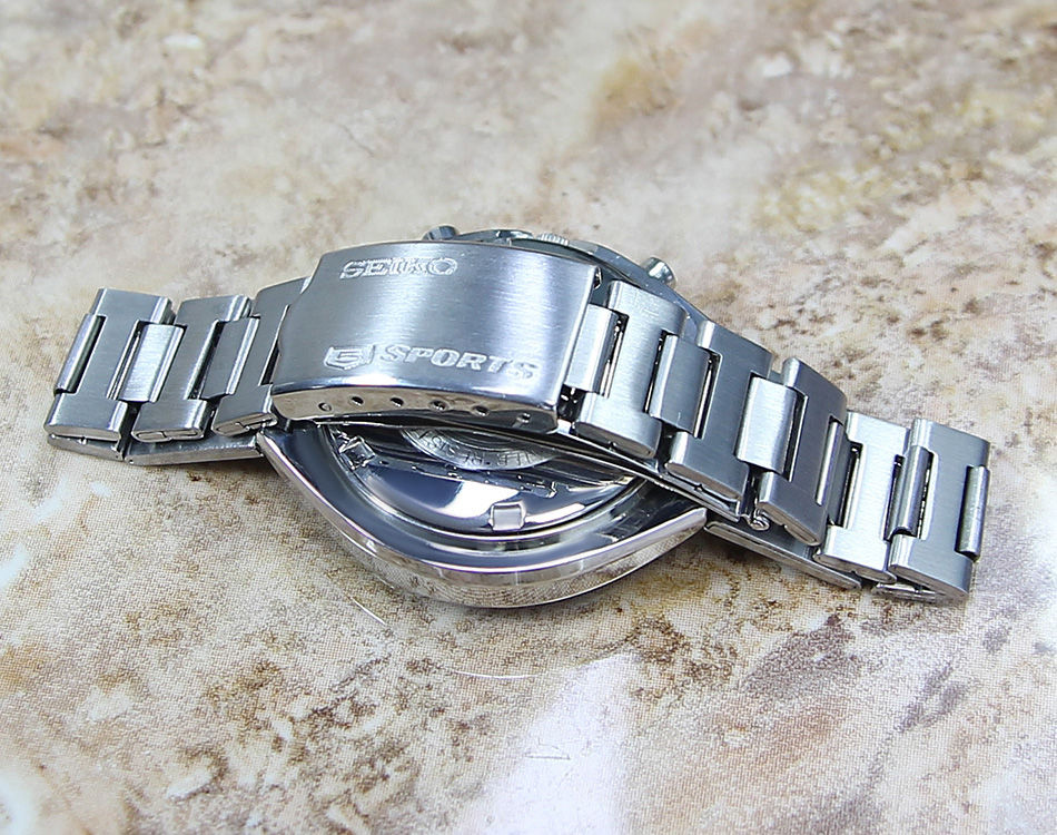 Thumbnail: Seiko 5 Sports Speed Timer 1974 Chronograph 7015 7000 Watch
