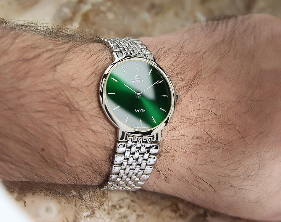 Thumbnail: Omega DeVille Mens 32mm Swiss Made Stainless Steel Watch